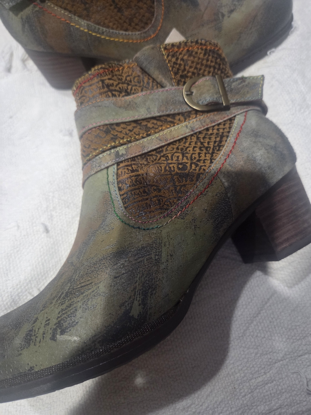 L'Artiste Spring Step Shazzam Boots Booties In Camel 9 - Picture 3 of 7